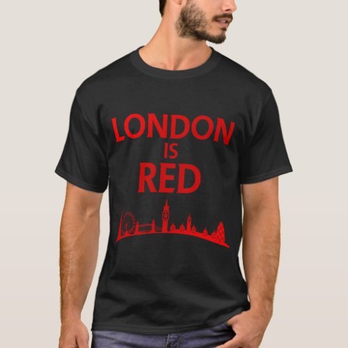 London is Red colored     T_Shirt