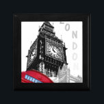 London Jewelry Box<br><div class="desc">London Big Ben Tower Bridge Telephone</div>