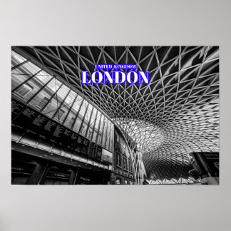 London Kings Cross Station St. Pancreas Station Poster