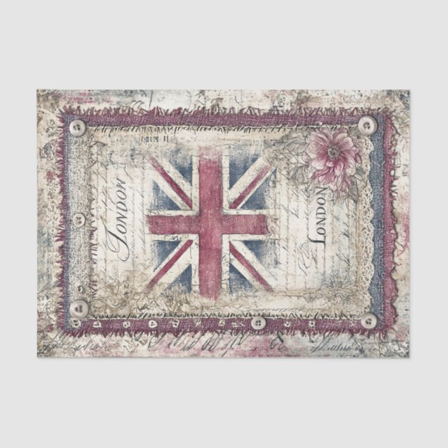 London & Lace Decoupage Tissue Paper (Front)