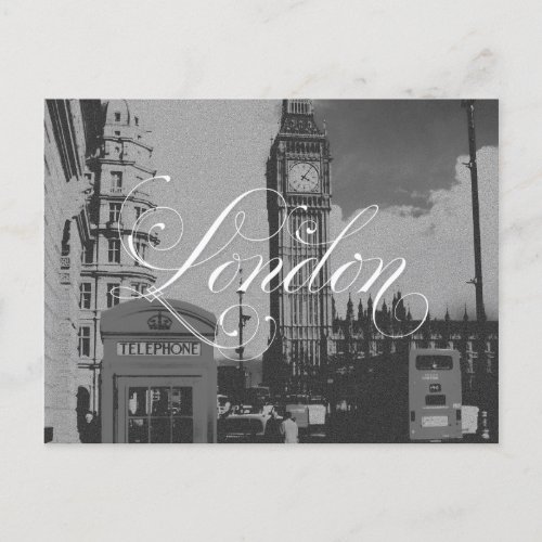 London Landmark Vintage Black White Photo Postcard
