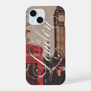 London Landmark Vintage Photo iPhone 15 Case