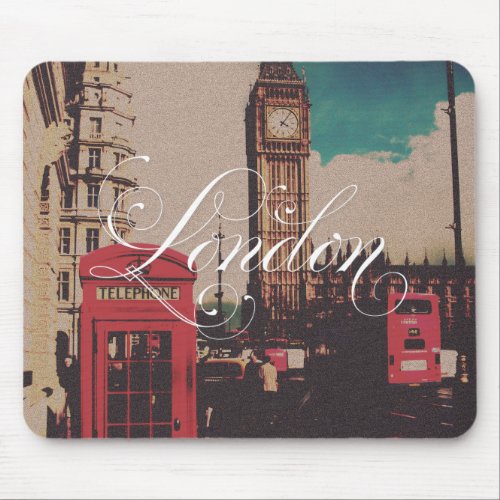 London Landmark Vintage Photo Mouse Pad