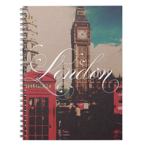 London Landmark Vintage Photo Notebook