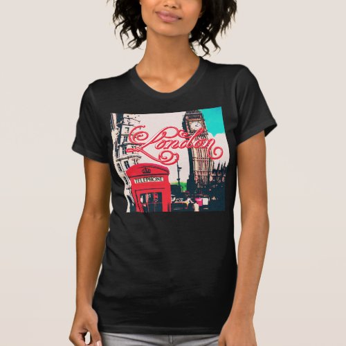 London Landmark Vintage Photo T_Shirt