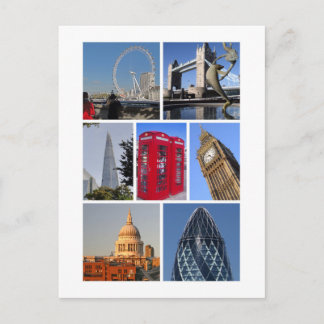 London landmarks 2 postcard