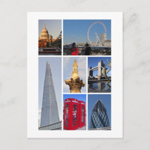 London landmarks 3 postcard