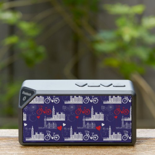 London Landmarks Pattern Bluetooth Speaker