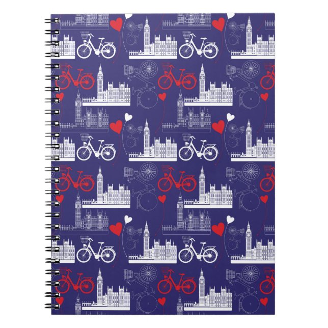 London Landmarks Pattern Notebook (Front)