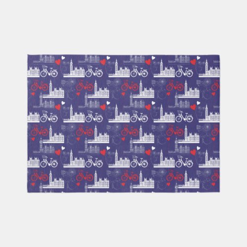 London Landmarks Pattern Rug