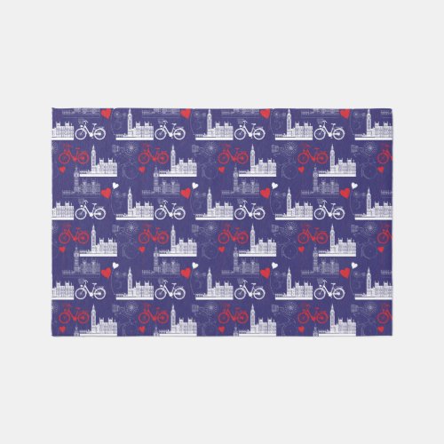 London Landmarks Pattern Rug