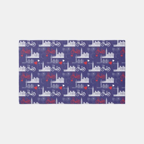 London Landmarks Pattern Rug