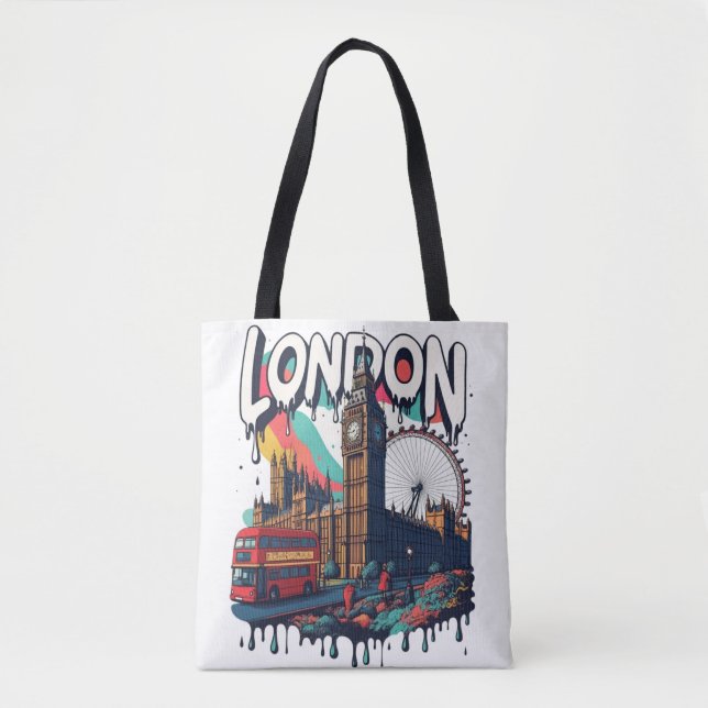 London Landmarks  Tote Bag (Front)