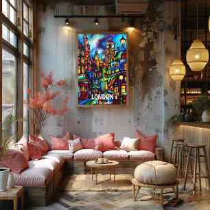 London: Let's Go to London Poster