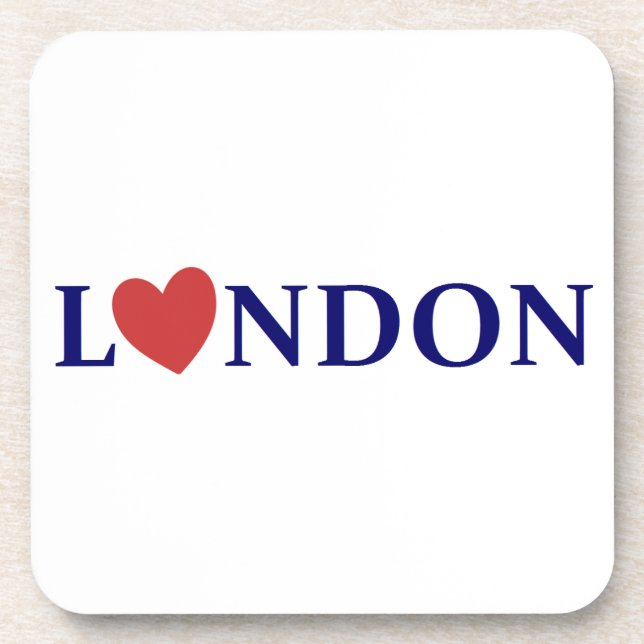 London love beverage coaster (Front)