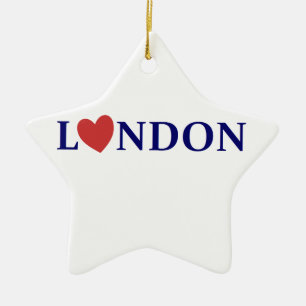 London love ceramic ornament