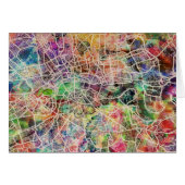 London Map Art Watercolour (Front Horizontal)