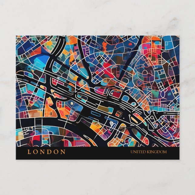 London map Postcard (Front)