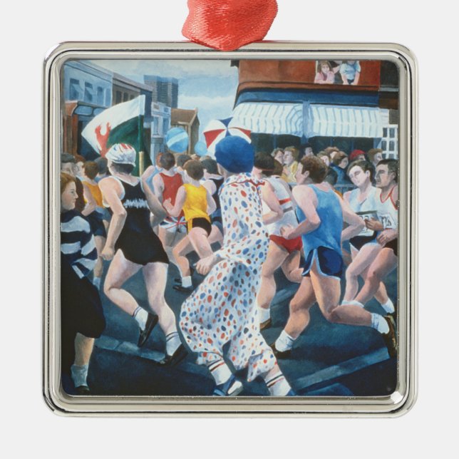 London Marathon 1996 Metal Ornament (Front)