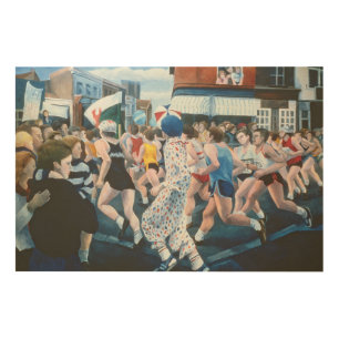 London Marathon 1996 Wood Wall Art