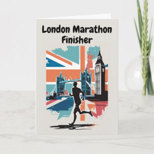 London Marathon Finisher Congratulations Card 