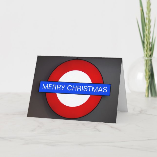 London Merry Christmas Greeting Card (Front)