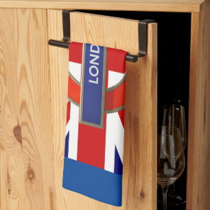 London Metro /British  Flag Kitchen Towel