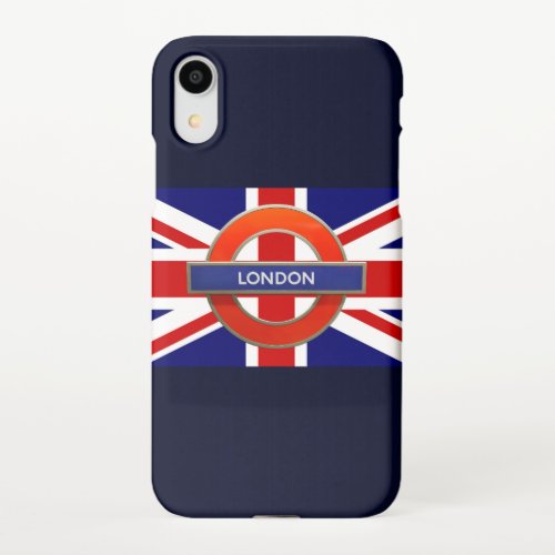 London Metro England Flag iPhone XR Case