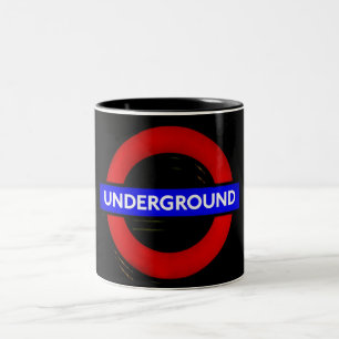 London Metro Underground Sign Two-Tone Coffee Mug