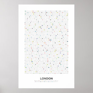 London - MetroDots Poster