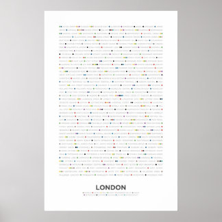 London - MetroDots Poster