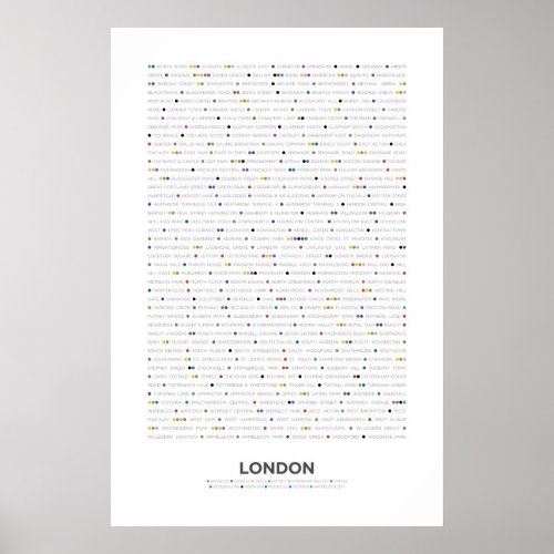 London _ MetroDots Poster
