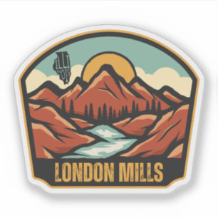 London Mills, Illinois  Sticker
