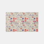 London Newspaper Pattern Rug