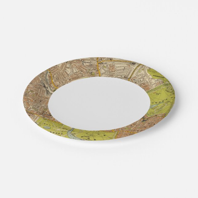 London Northwest Paper Plates (Angled)