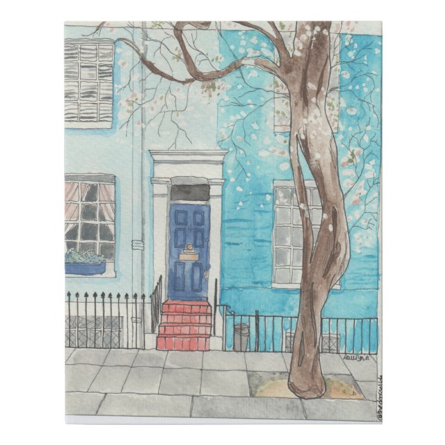 London, Notting Hill by Lauryn Faux Canvas Print (Front)