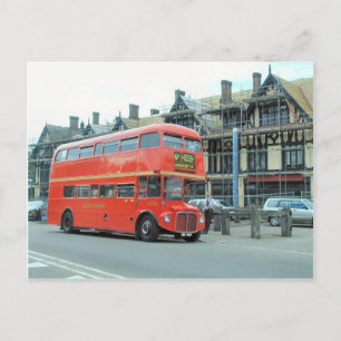 London, old Routemaster doubledecker bus Postcard