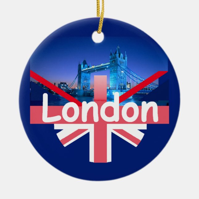 LONDON Orament Ceramic Ornament (Front)