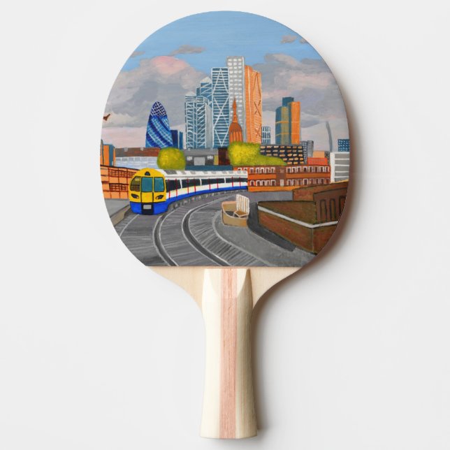 London Overground Ping Pong Paddles  (Front)