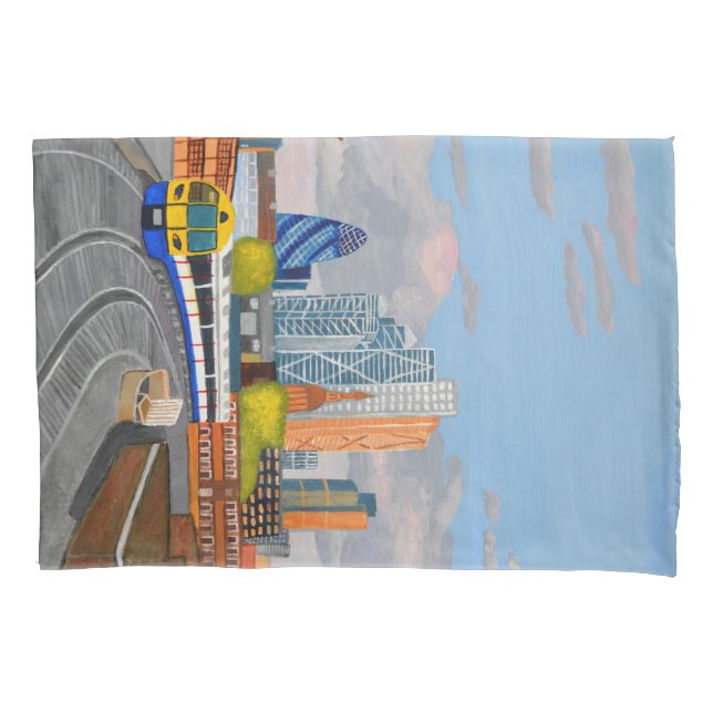 London Overground Train Pillowcase  (Front)