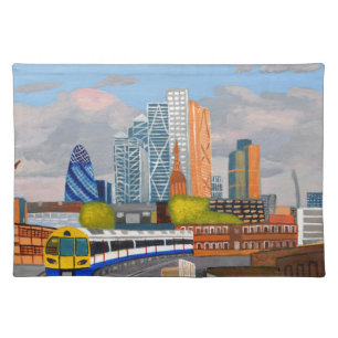 London Overland train- Hoxton station Placemat
