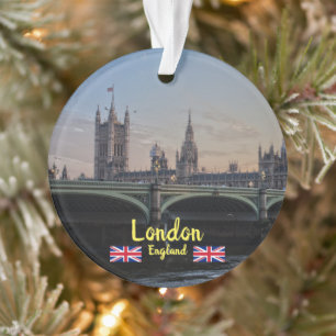 London Panoramic Christmas Ornament
