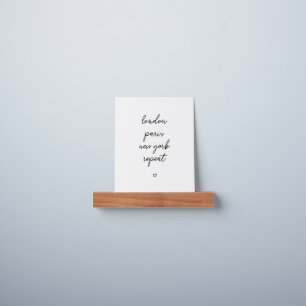 'London Paris New York Repeat' Picture Ledge