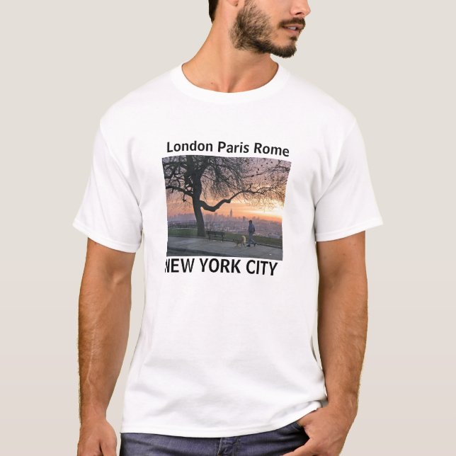 London Paris Rome, New York City T-Shirt (Front)