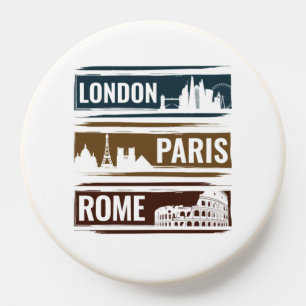London Paris Rome PopSocket