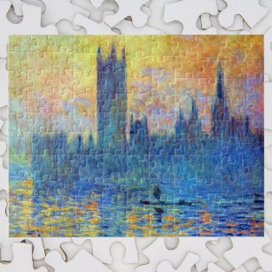 London Parliament in Winter by Claude Monet Jigsaw Puzzle