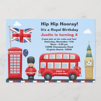 London Party Invitation by eventfulcards at Zazzle