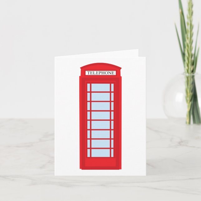 London phone booth card (Front)