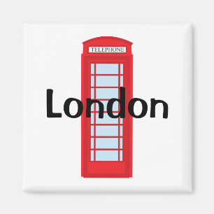 London phone booth magnet
