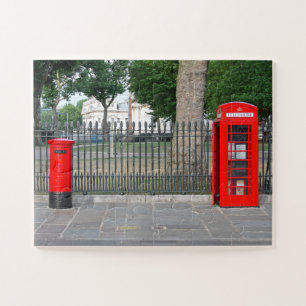 London phone booth & postbox jigsaw puzzle